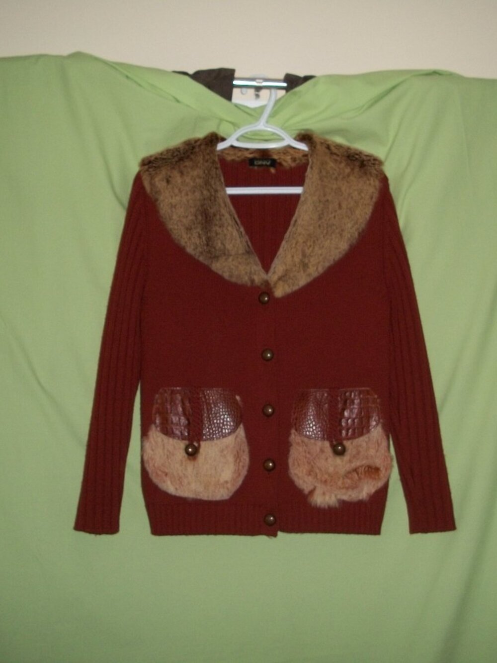 Vintage 2008 Daneva DNV Spanish Women Fashion Brown Jacket